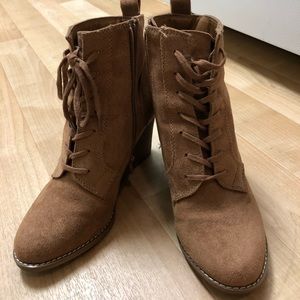 Brown ankle booties